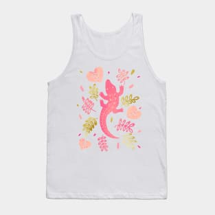 Pink Crocodile Tank Top